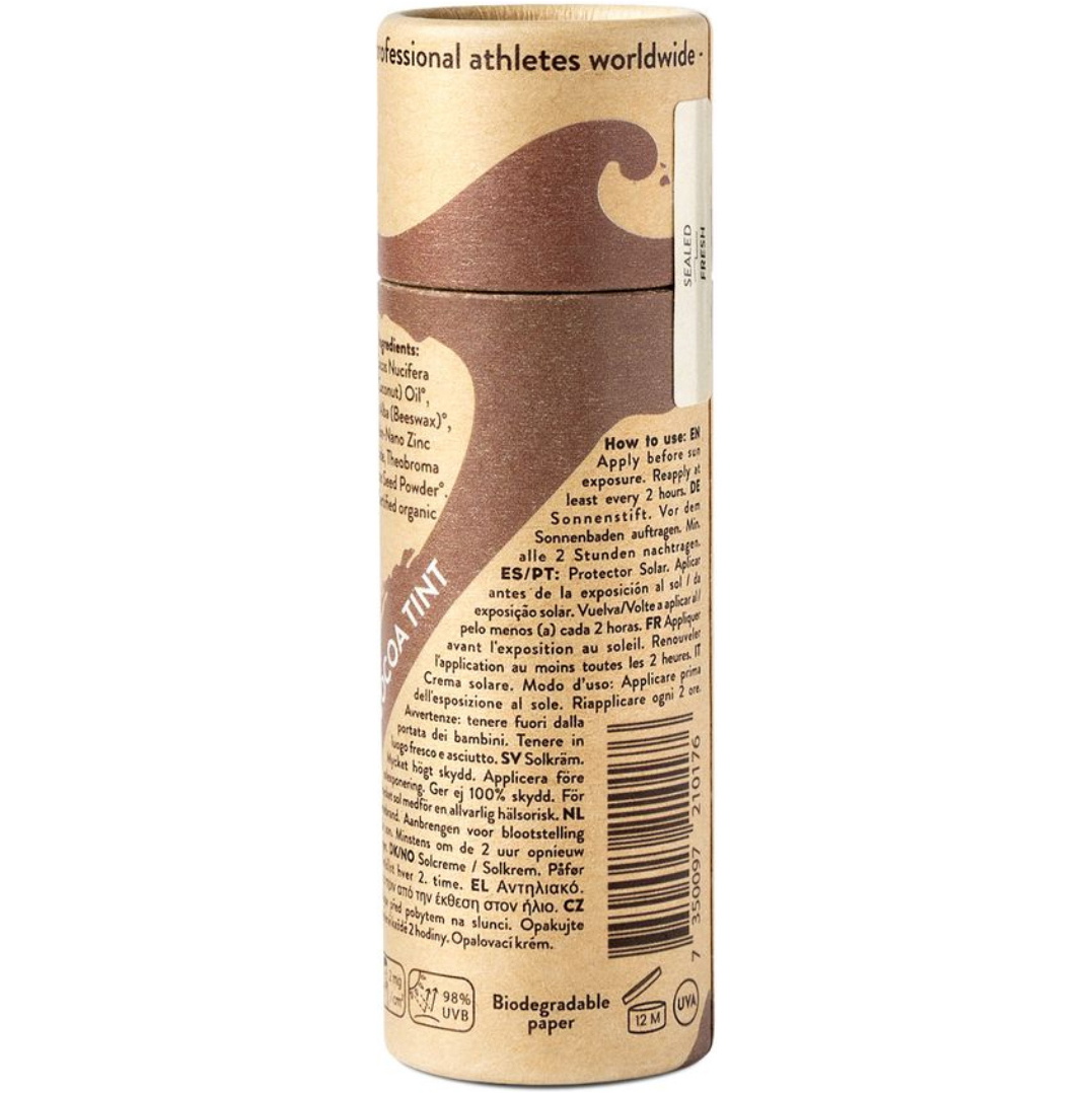 2026 Suntribe Organic Mineral Zinc Sun Stick SPF 50 STZS - Mud Tint
